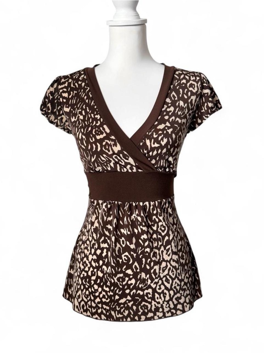 Y2K Grunge Leopard Top